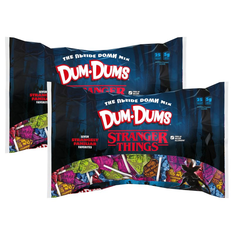 Limited Edition Stranger Things Dum Dums Upside Down Mix, 2 Pack, 10.2 oz Bags