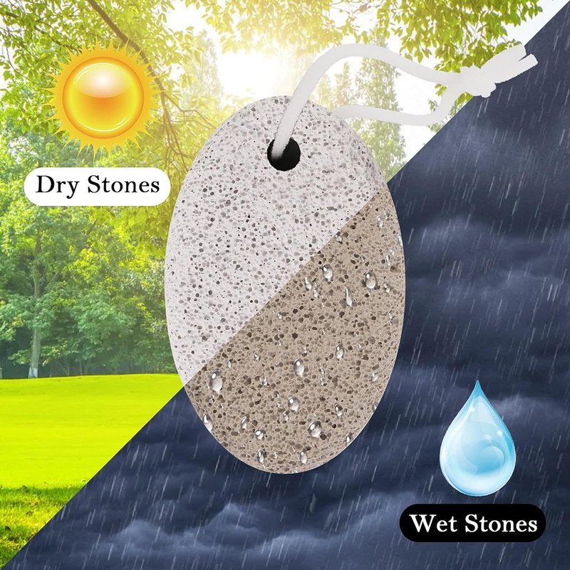 Natural Pumice Stone for Feet 2 PCS,Foot Lava Pedicure Tools Hard Skin Callus Remover for Feet and Hands - Natural Foot File Exfoliation to Remove Dead Skin