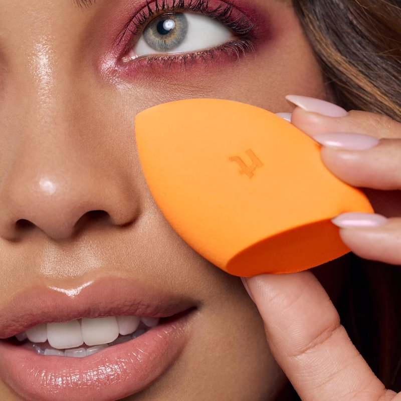 Real Techniques Miracle Complexion Sponge - Makeup Blending Sponges Duo for Natural, Dewy Finish | Latex-Free, 2 Count