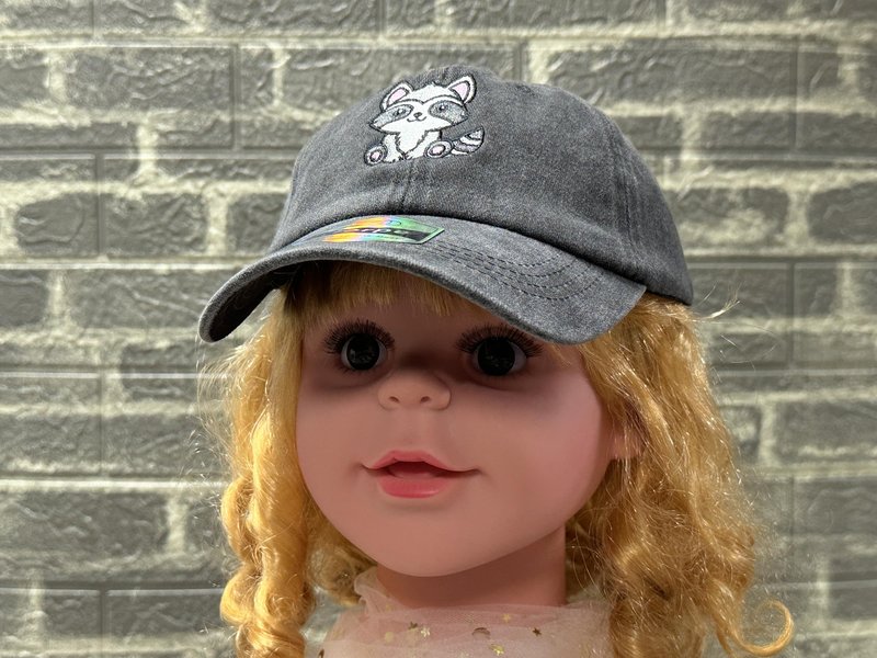 Horpe Raccoon Gifts for Kid Child, Cartoon Woodland Animal Hat for Boys and Girls, Adjustable Embroidered Forest Baseball Cap for Outdoor Adventures
