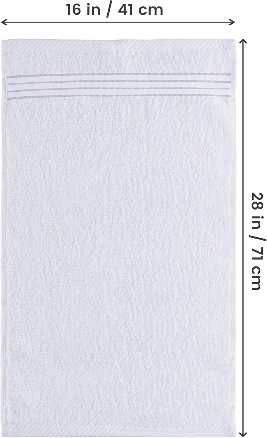 Utopia Towels | 6-Piece Premium Hand Towel Set - 100% Ring Spun Cotton, Lightweight & Highly Absorbent, White, 16x28 Inches
