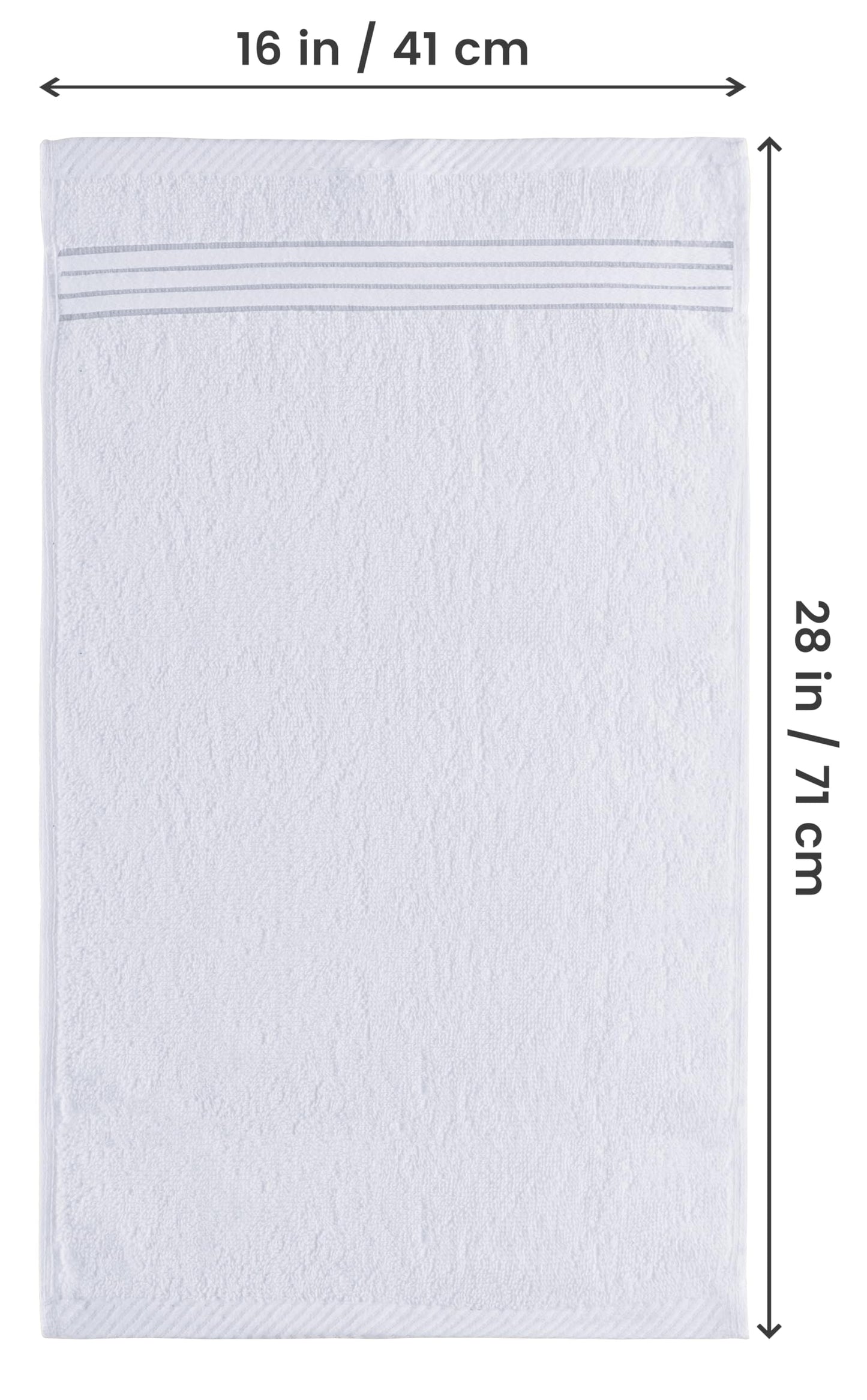 Utopia Towels 6 Piece Premium Hand Towels Set, 16 by 28 inches, 100% Ring Spun Cotton, Lightweight and Highly Absorbent Towels for Bathroom, Travel, Camp, Hotel, and Spa, White