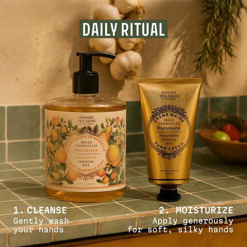 Panier des Sens – Provence Citrus Hand Cream – Moisturizing Hand Lotion for Dry Skin – Premium French Hand Cream, Softening Care for Women, 97% Natural Ingredients, 2.5 Fl Oz