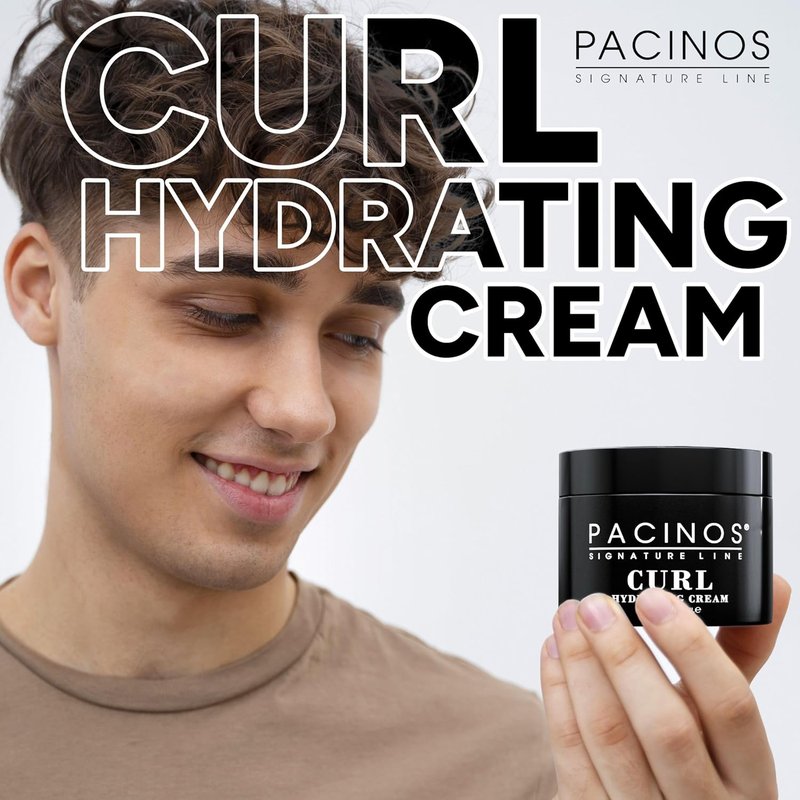 Pacinos Curl Hydrating Cream - Curl Defining & Frizz Control | Salon Quality Moisture - 10 Oz