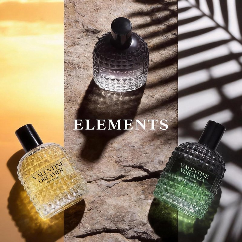 A CENTER Valentine Cologne 4pcs/100ml*4 Eau de Parfum Set for Men Floral&Woody Fragrance Combo Men's Gift Box