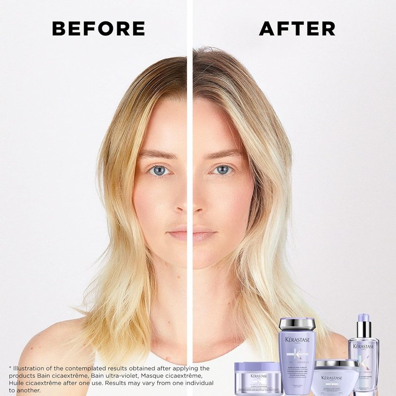 KERASTASE Blond Absolu Shampoo - Neutralizes Brassiness with Blue & Violet Pigments | Restores Shine & Softness