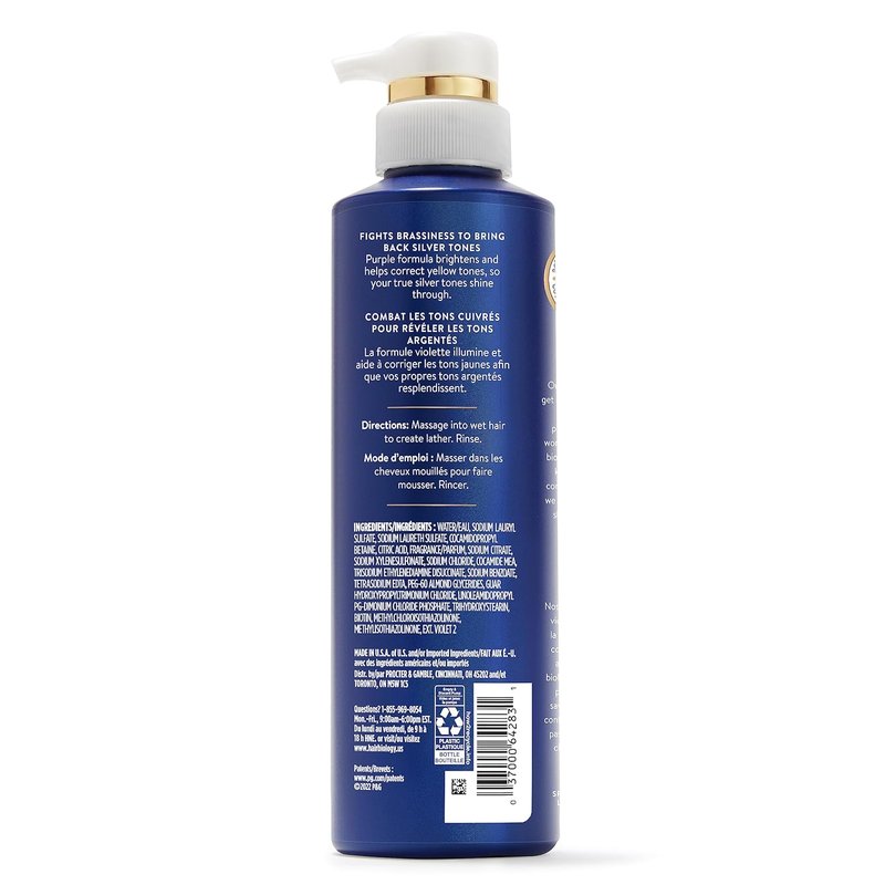 Biotin-Infused Purple Shampoo & Conditioner Set - Anti-Brassiness for Grey Hair | 12.8 Fl Oz Each, 2 Pack