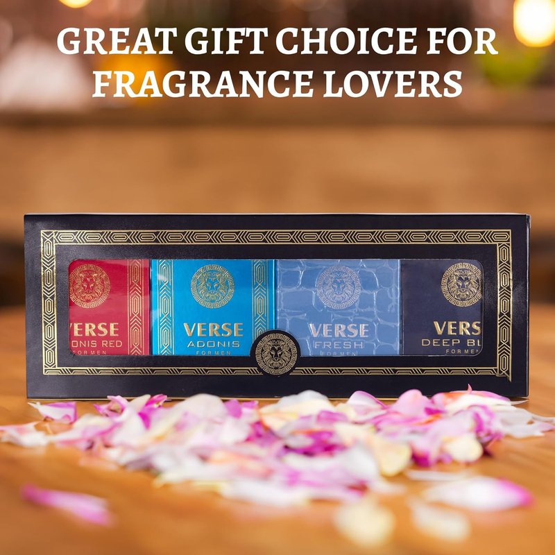 NovoGlow Mini Fragrance Gift Set for Men | Aromatic Floral & Woody Notes - Travel Size 25ml Eau De Parfum