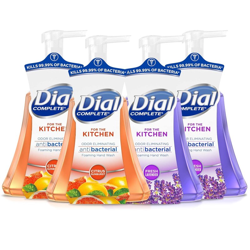 Dial Complete Antibacterial Foaming Hand Wash - Fresh Lavender & Citrus Sunburst | 15 fl oz (Pack of 4)