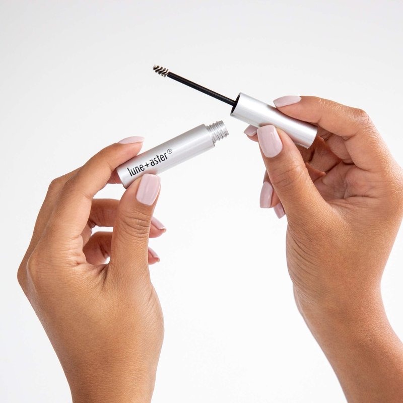 Lune+Aster One-Step Brow | Tinted Eyebrow Gel To Fill, Tame, And Shape Brows - Dark Brown