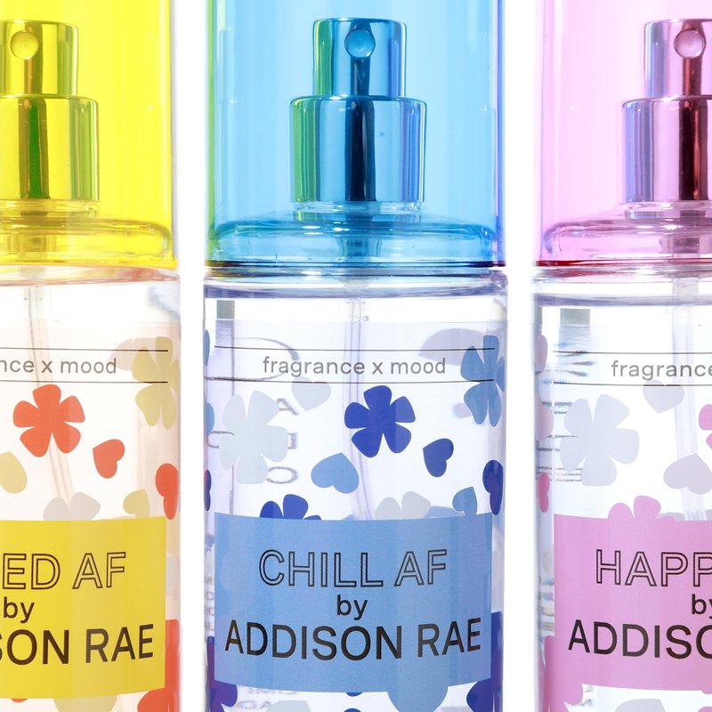 Body Mists Giftset by Addison Rae - Happy, Hyped, Chill - Body Spray for Women - Mood-Enhancing, Vegan, Cruelty Free Fragrance Mists - 3 pc