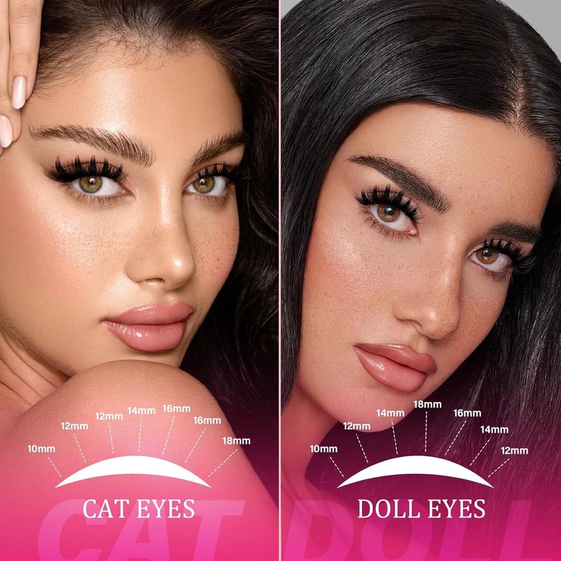 Manga Lash Clusters - California Sunset Eyelash Extensions | 10-18 Mixed, Reusable & Comfortable