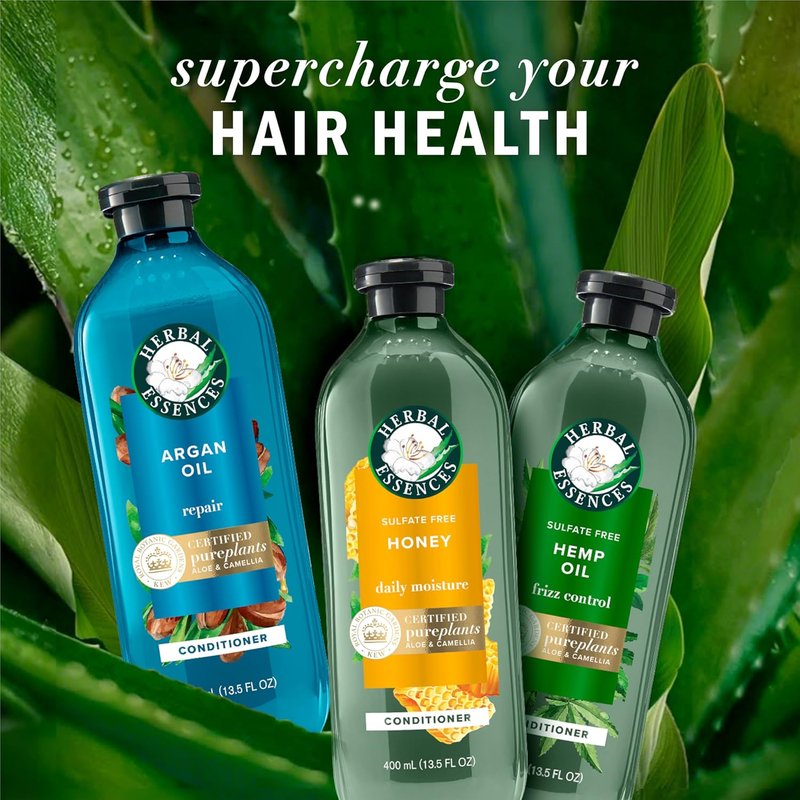Herbal Essences Argan Oil Shampoo & Conditioner Set - Moisturizing, Paraben-Free, Color-Safe | 20.2 Fl Oz, 2-Pack