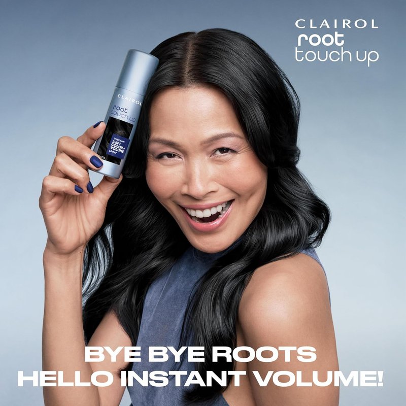 Clairol Root Touch-Up - 2-in-1 Temporary Hair Coloring Spray for Dark Brown Hair | Pack of 1