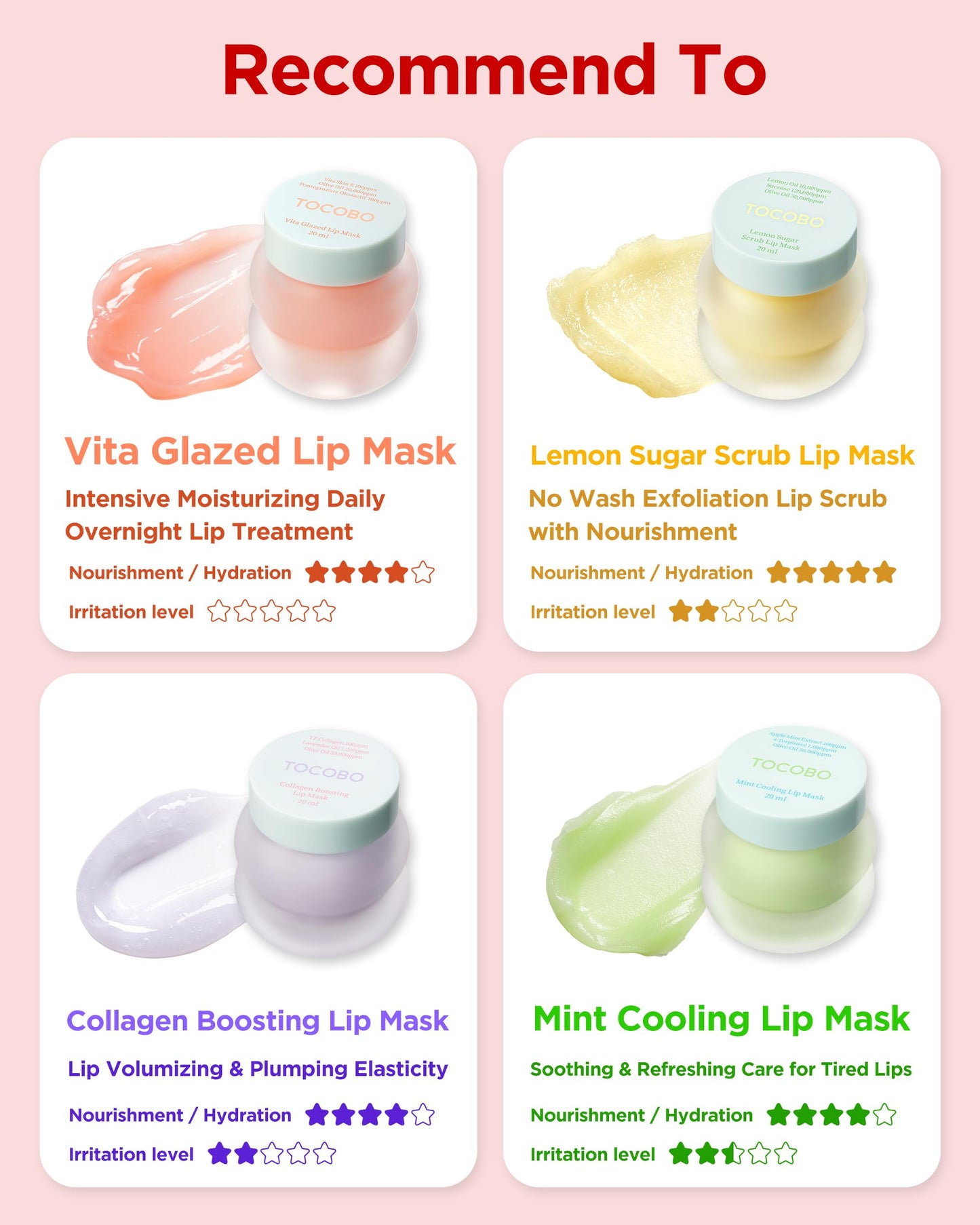 TOCOBO Vita Glazed Lip Mask – Vegan Overnight Lip Sleeping Mask for Dry, Chapped Lips | PHA (Lactobionic Acid) Gentle Exfoliation | Non-Sticky Glazed Balm, Korean Skincare, 0.68 oz