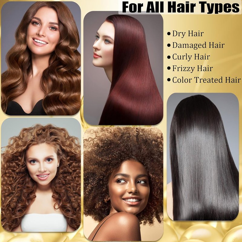 Collagen & Keratin Hair Mask - Deep Conditioner for Damaged Hair | Hydrating Argan Oil Treatment for All Hair Types