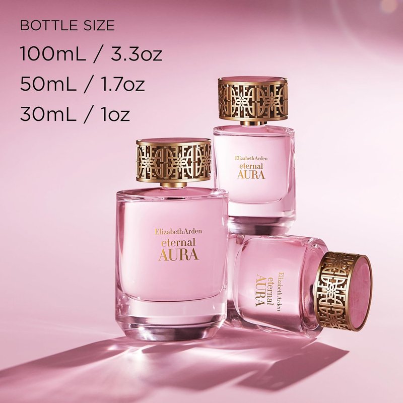 Elizabeth Arden Eternal Aura Eau de Parfum - Floral & Amber Women's Perfume with Pink Pepper, Magnolia & Sandalwood