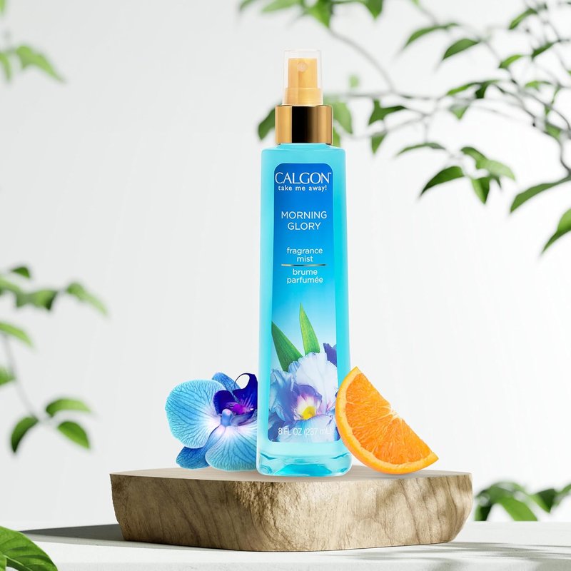 Calgon Morning Glory Fragrance Body Mist - Refreshing Scent | 8 Fl Oz