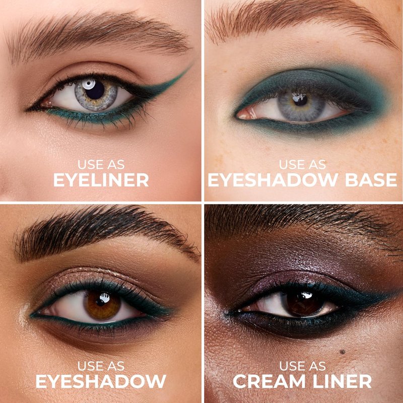 Lamel No Smudge Gel Eyeliner - Waterproof Pencil for 10-Hour Wear | Lagoon Shade, Vegan & Sweat-Proof