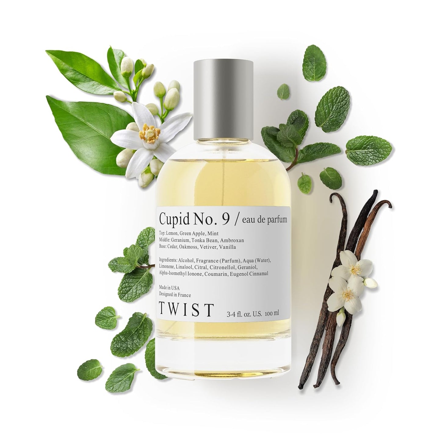 Twist Cupid No. 9 Eau De Parfum - Long Lasting Men's Fragrance | Vegan, Paraben Free, 100 ml