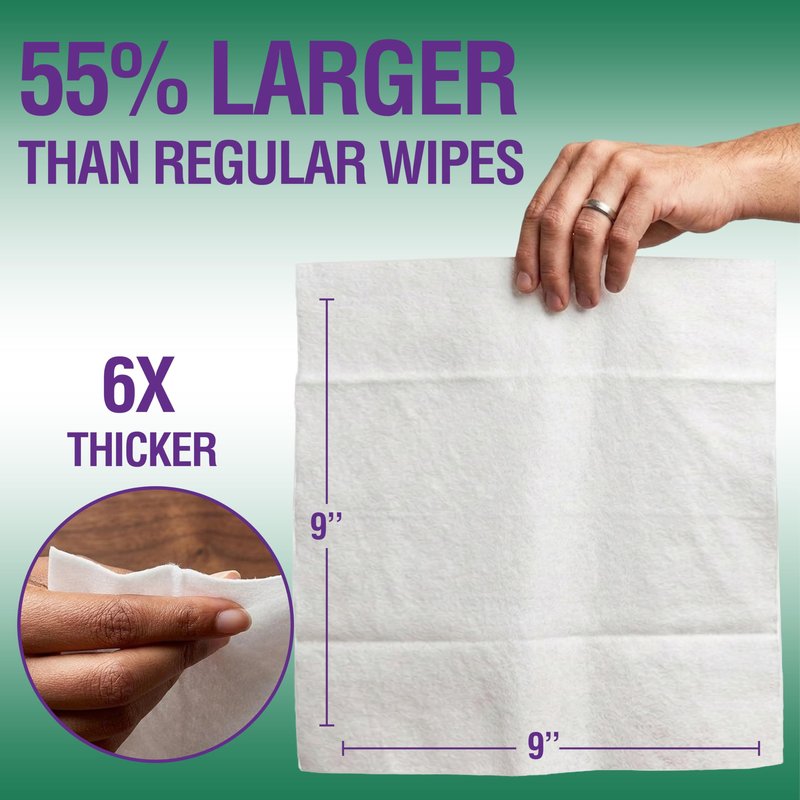 OPTEEL Super Thick Bathing Wipes for Adults Bathing No Rinse – Full Body Shower Wipe, Ideal for Men, Women & Elderly – Extra Large & Soft Travel Wipes Perfect Alternative to Shower – 16 Packs (160ct)