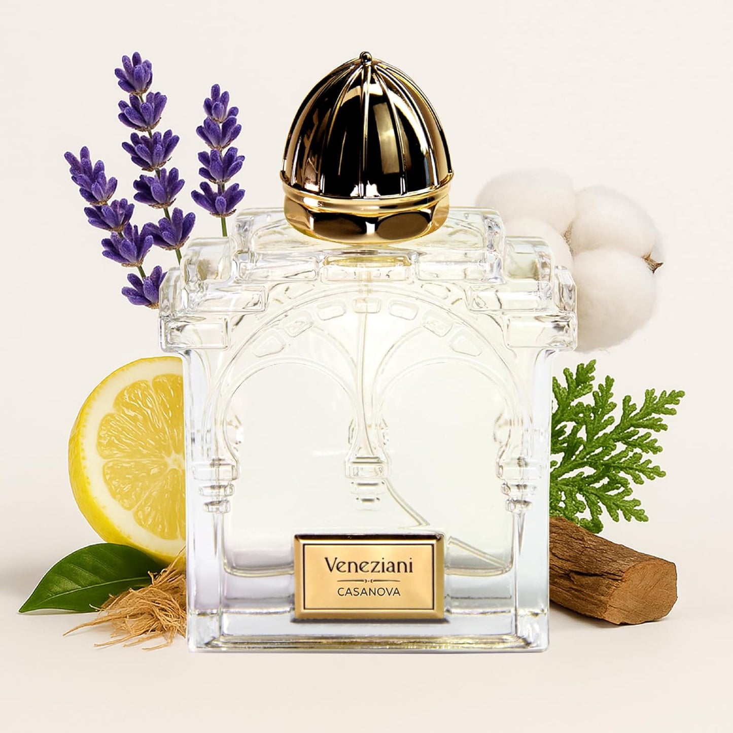 Veneziani Casanova Cologne for Men - Long-Lasting Italian Eau de Parfum with Citrus, Floral & Woody Notes - 2.5 oz.