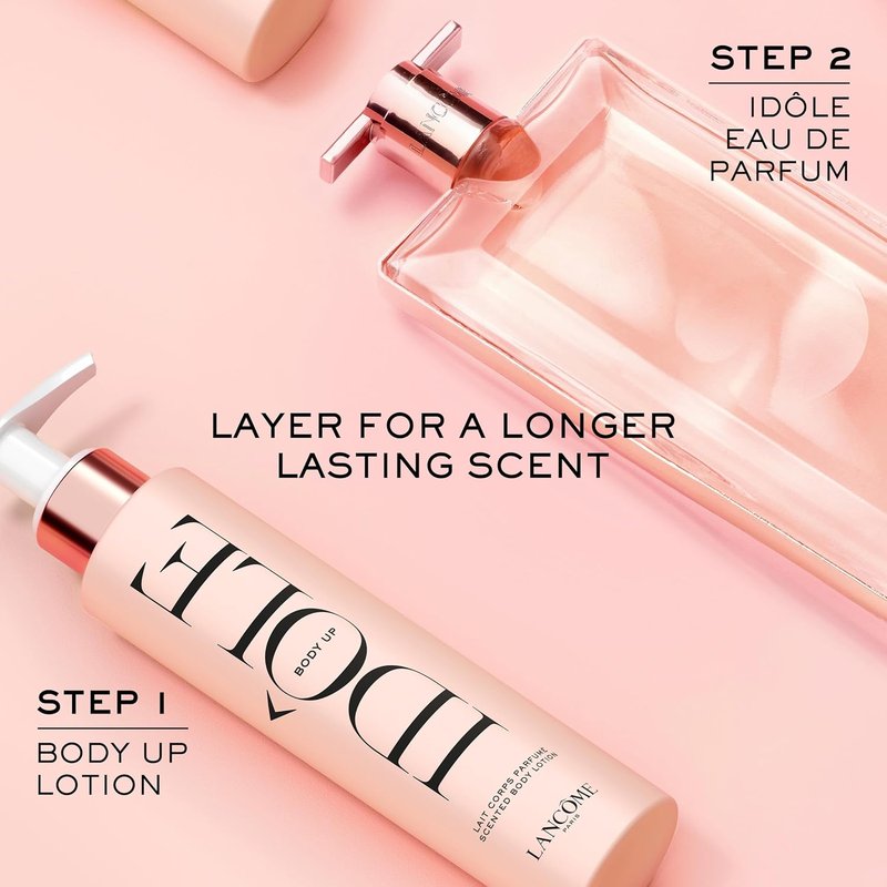 Lancôme Idôle Body Up Scented Body Lotion - Lightweight & Hydrating with a Clean & Fresh Floral Scent - 6.7 Fl Oz