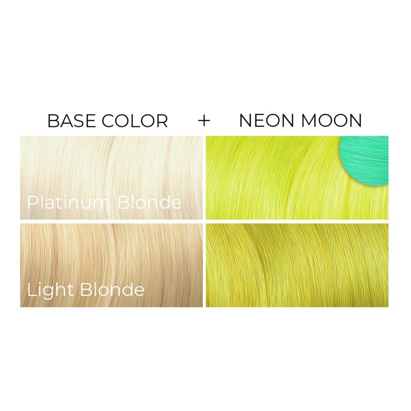 ARCTIC FOX Vegan and Cruelty-Free Semi-Permanent Hair Color Dye (8 Fl Oz, NEON MOON)