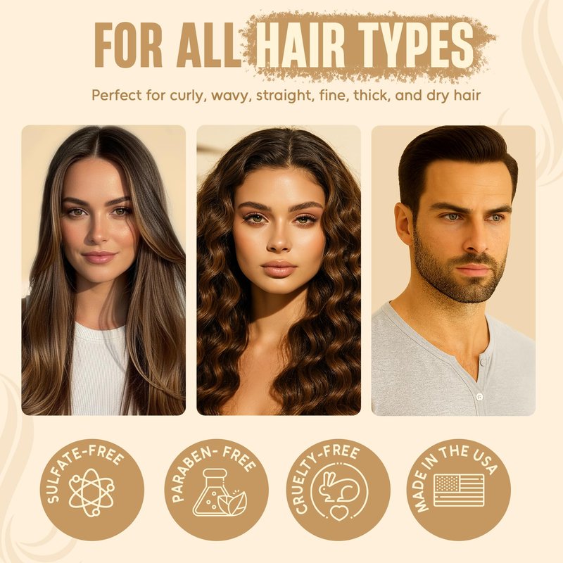 INFINA ESSENTIALS Keratin Shampoo and Conditioner Set | Frizz Control & Smoothing with Batana Oil & Bamboo Extract | Sulfate-Free | Men & Women | 16 fl oz Each