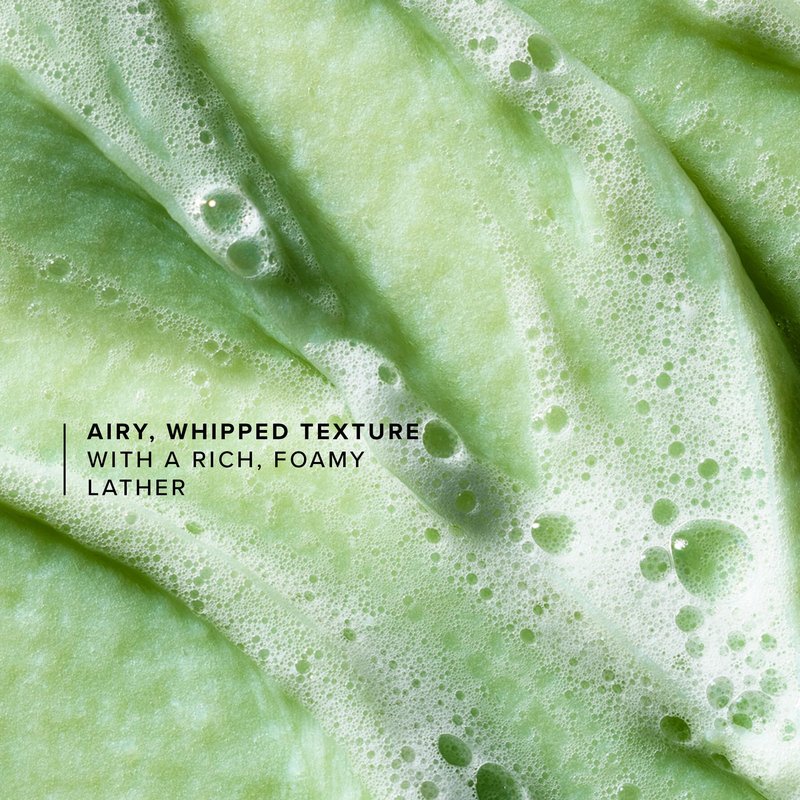 Farmacy Foaming Face Wash for Oily Skin - Whipped Greens Oil-Free Gentle Facial Cleanser + Exfoliator - Infused with Green Clay to Remove Impurities, Control Oil + Maintain Skin Hydration (150ml)
