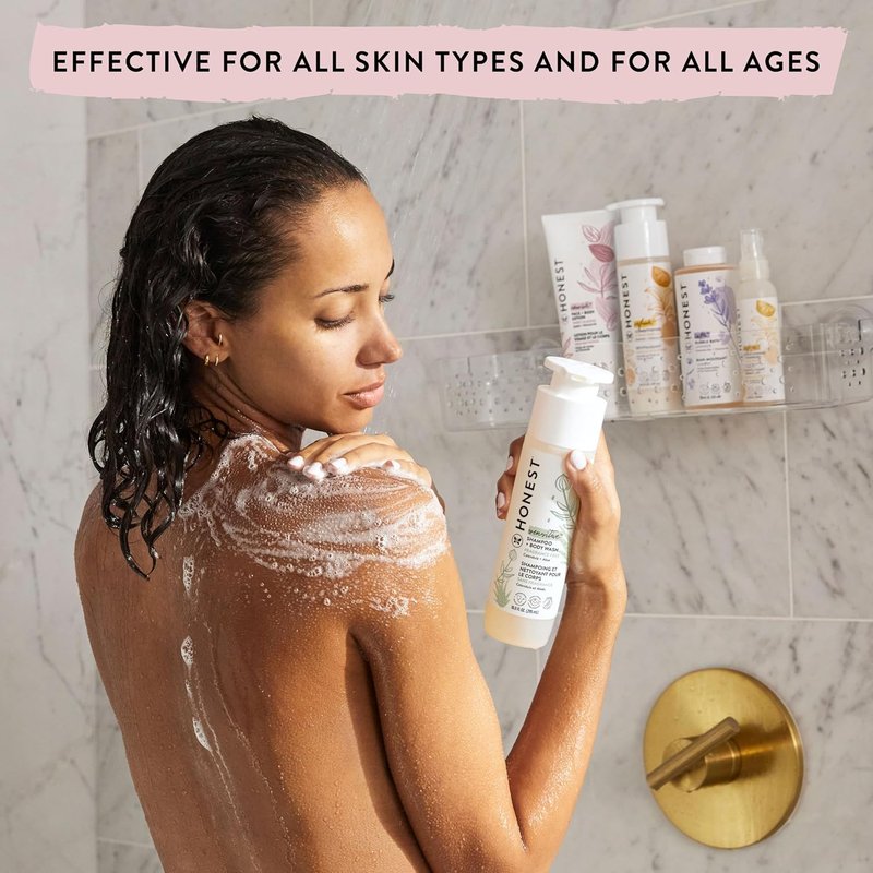 Citrus Vanilla 2-in-1 Cleansing Shampoo & Body Wash - Naturally Derived, Tear-Free, Hypoallergenic | 10 fl oz, 4 fl oz