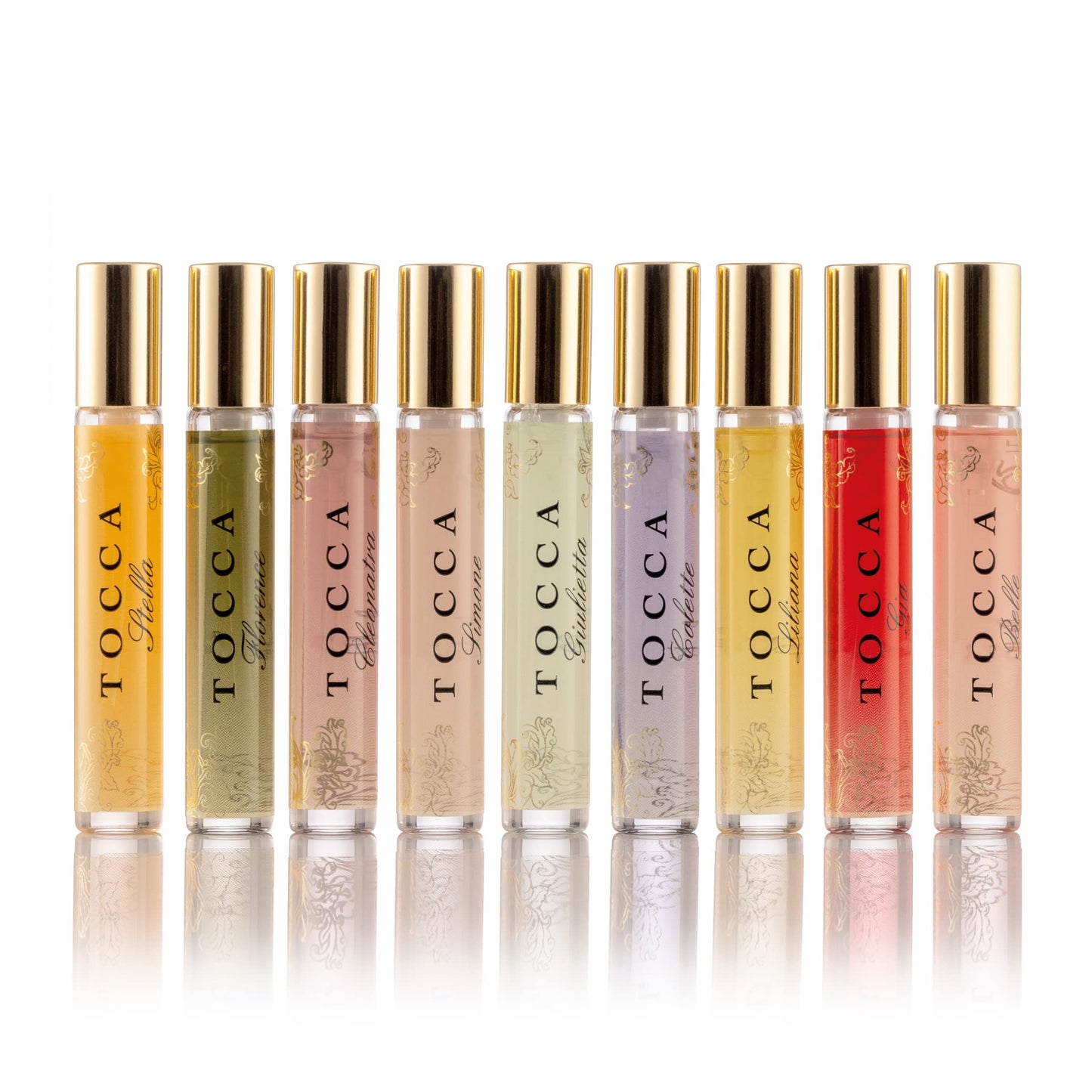 Tocca Luxury Fragrance Wardrobe - Set of 9 Travel Size Women's Perfumes in Giftable Tin Case ($101 Value), Includes Florence, Cleopatra, Stella, Giulietta, Simone, Colette, Liliana, Gia & Belle