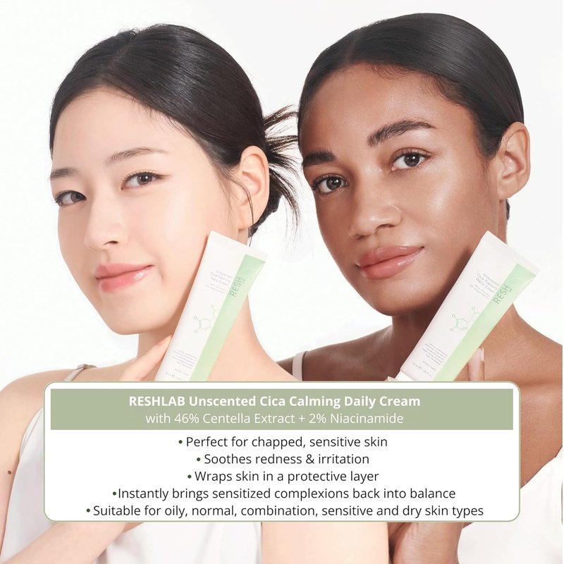 Regine Switzerland Korean Cica Repair Cream - Hydrating Moisturizer for Sensitive Skin | Soothing Redness Relief with Ceramide & Panthenol (Fragrance-Free, 50ml)