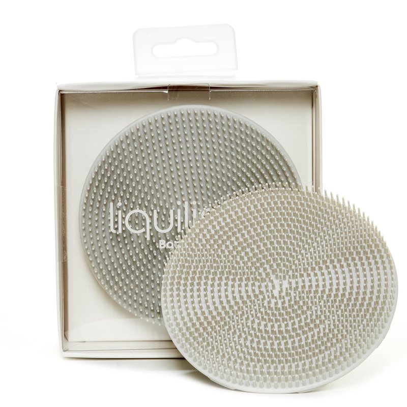 LiquiLinks Body Buffer - Bathing & Washing Silicone Loofah - Spa Accessory - Essential Skincare Tool for Teen Girls Dove Grey