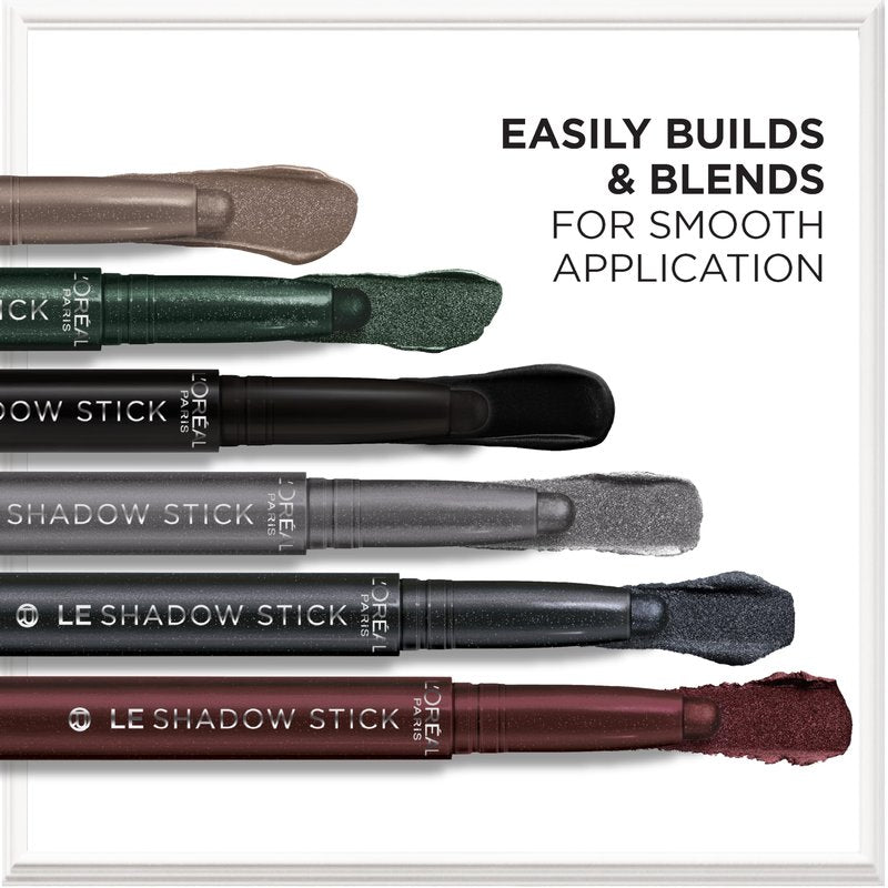 L'Oreal Paris Makeup Le Shadow Stick Eyeshadow, Blendable, Smudge-Resistant, Smokey Cream Eyeshadow, 250 Celestial Taupe