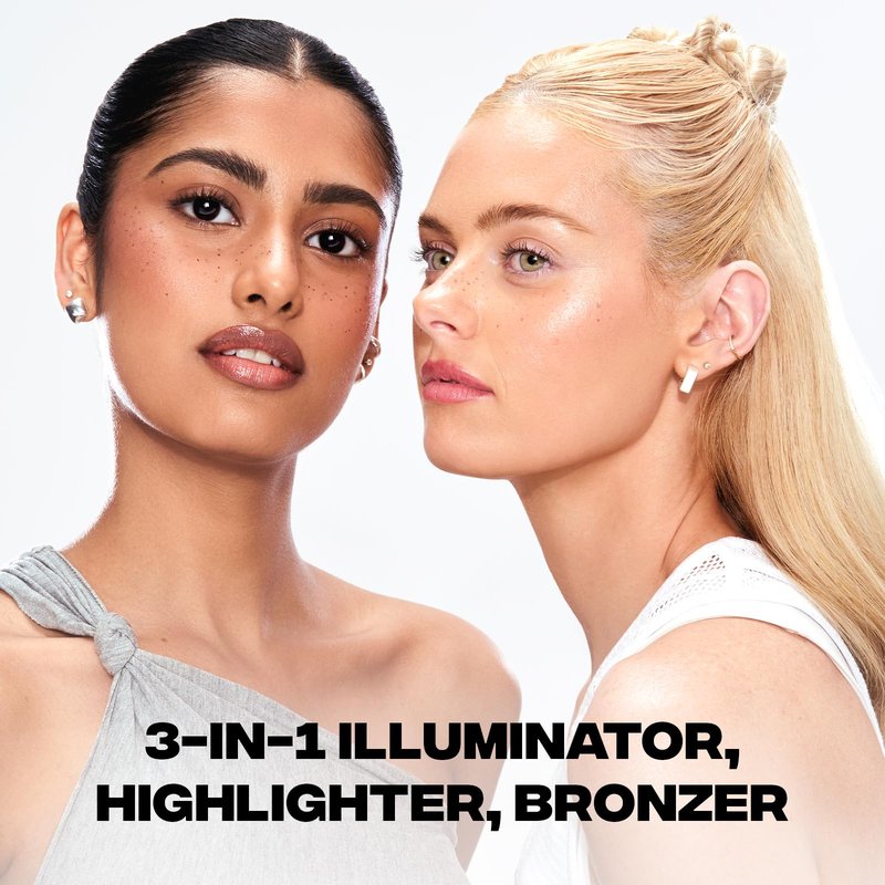 Sacheu Liquid Glow STAY-N Liquid Highlighter & Illuminator Makeup — 30ml Long Lasting Luminous Glow Lightweight Dewy Finish, Sun Daze