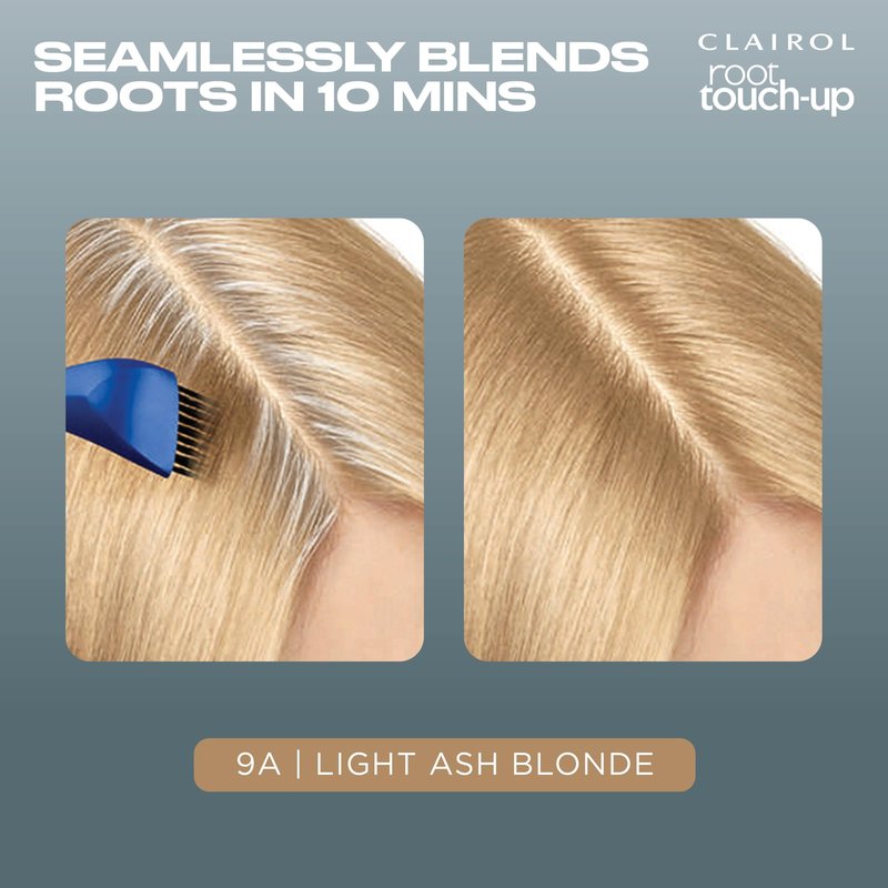 Clairol Root Touch-up by Nice'n Easy Permanent Hair Dye, 9A Light Ash Blonde Hair Color | 100% Gray Coverage | Easy Brush Application | Matches Professional Salon Shades | Pack of 1