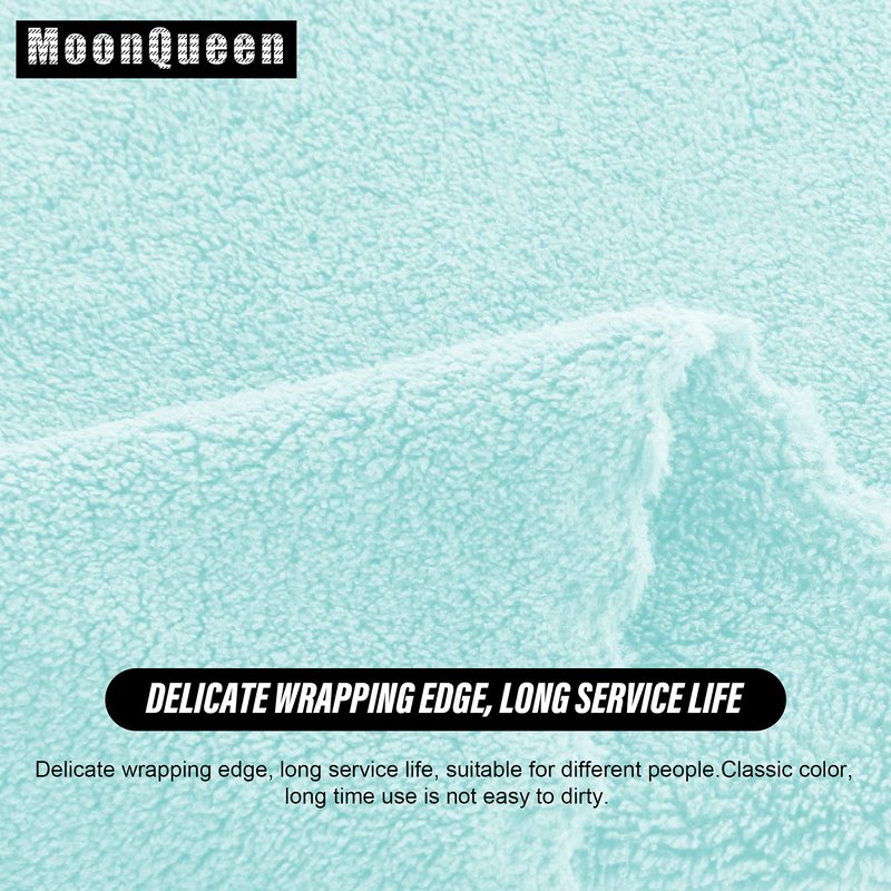 MOONQUEEN Ultra Soft Premium Washcloths Set - 12 x 12 inches - 72 Pack - Quick Drying - Highly Absorbent Coral Velvet Bathroom Wash Clothes (Frozen Blue)