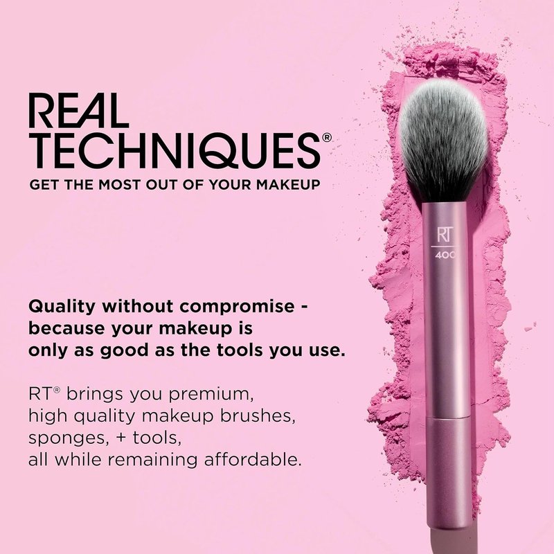 Real Techniques Miracle Eyelash Curler, Gentle Lash Tool for Lifted Lashes, Use with Mascara for Extra Volume, Travel-Size Lash Curler, Comfort Grip & Pinch-Free Design, Pink, Cruelty-Free, 1 Count