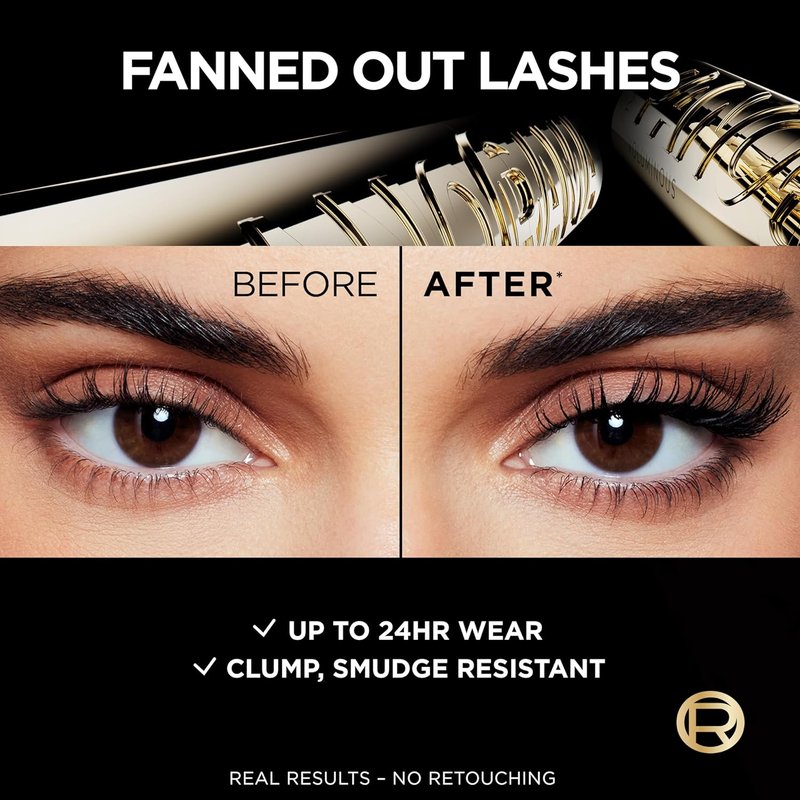 L'Oreal Paris Voluminous Panorama Mascara - Volumizing & Lengthening, Washable, Black | 0.33 Fl Oz