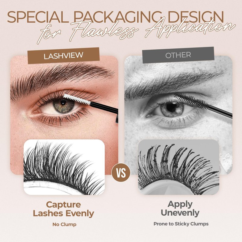 LASHVIEW Lash Bond and Seal Cluster Lash Glue for Sensitive Eyes, Super Strong Hold 7Day+ DIY Lash Extension Glue, Waterproof, Latex Free White