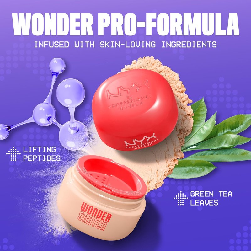 NYX Wonder Snatch Setting Powder - Lifting Loose Powder for 16HR Wear | Translucent Light