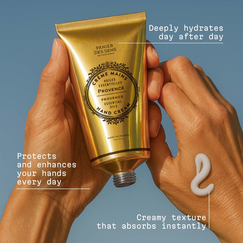 Panier des Sens – Provence Citrus Hand Cream – Moisturizing Hand Lotion for Dry Skin – Premium French Hand Cream, Softening Care for Women, 97% Natural Ingredients, 2.5 Fl Oz