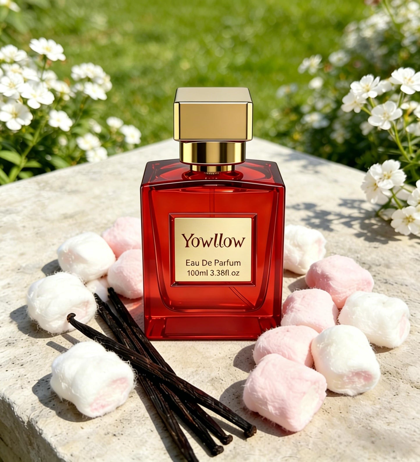 Yowllow Womens Eau de Parfum - Floral Marshmallow Inspired by byK.aya.li #81 - Long Lasting & Pure Feminine Perfume - Luxury Fragrance Spray for Ladies 3.4 Fl Oz/100ML