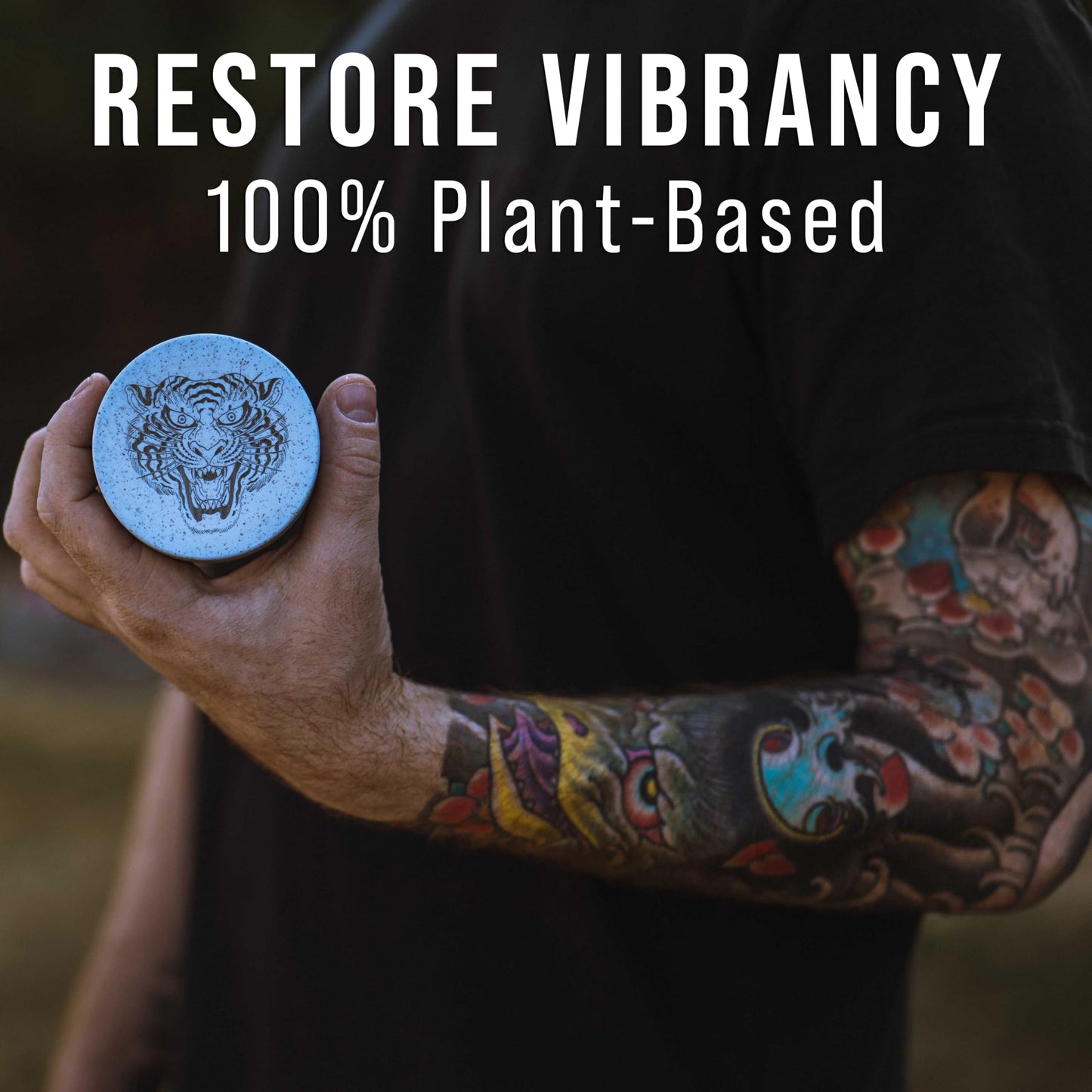 VITIUM Tattoo Butter Aftercare Balm 5oz, Vegan, Brightens & Heals New & Old Tattoos, Signature Tropical Italian Scent, Shea, Mango, Calendula, Glide for Tattoo Artists, Made in Italy, No Petroleum