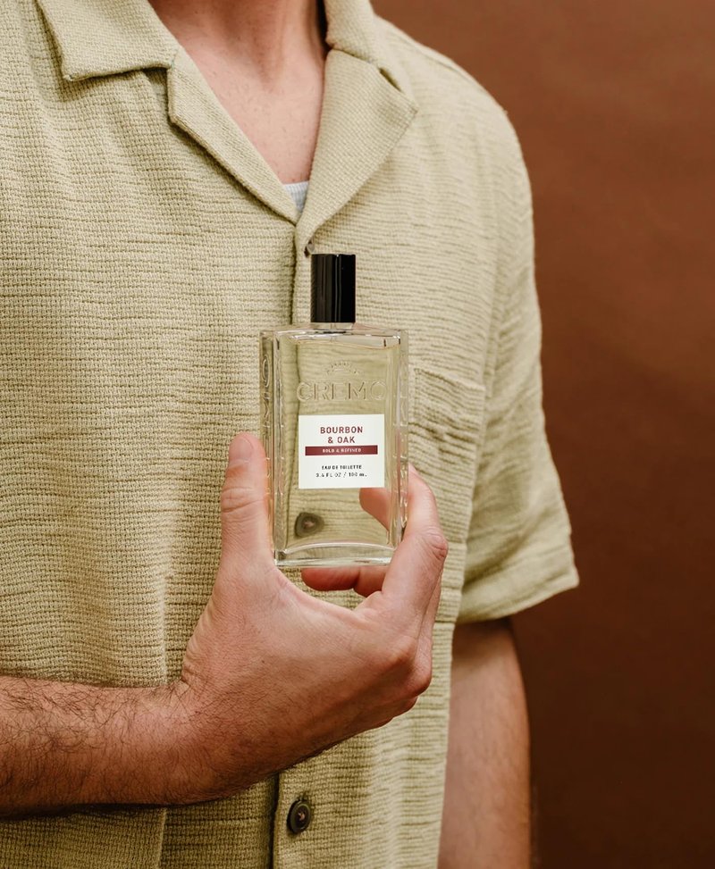 Cremo Cologne For Men - Bourbon & Oak Mens Cologne Spray, A Sophisticated Blend of Distiller’s Spice, Fine Bourbon and White Oak, Multi-Layered Signature Men's Fragrances, 3.4 Fl Oz