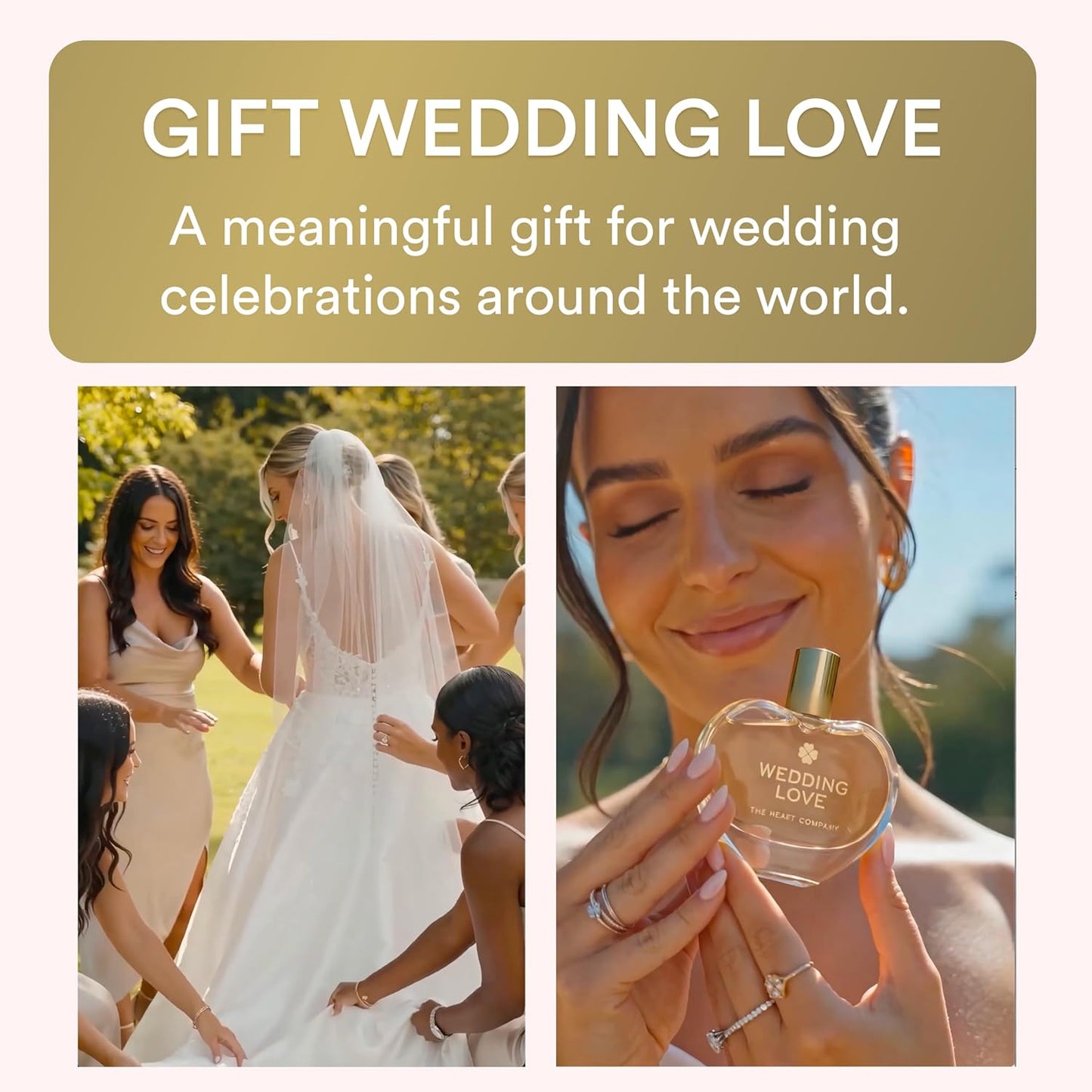 Wedding Love Perfume for Women - Romantic Fruity Floral Eau de Parfum with Peach, Apricot, Jasmine, Vanilla - Long Lasting Bridal & Everyday Fragrance, Vegan Clean Wedding Gift - 75ml (2.5 oz)