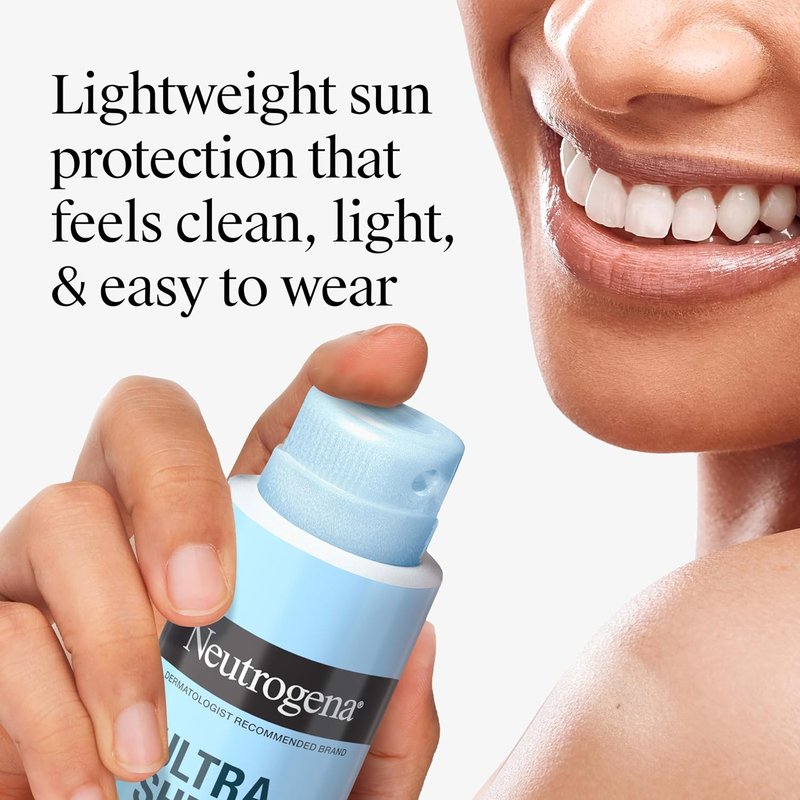 Neutrogena Ultra Sheer Sunscreen Spray - Broad Spectrum SPF 70 | Lightweight & Non-Greasy, 5 oz, Pack of 3