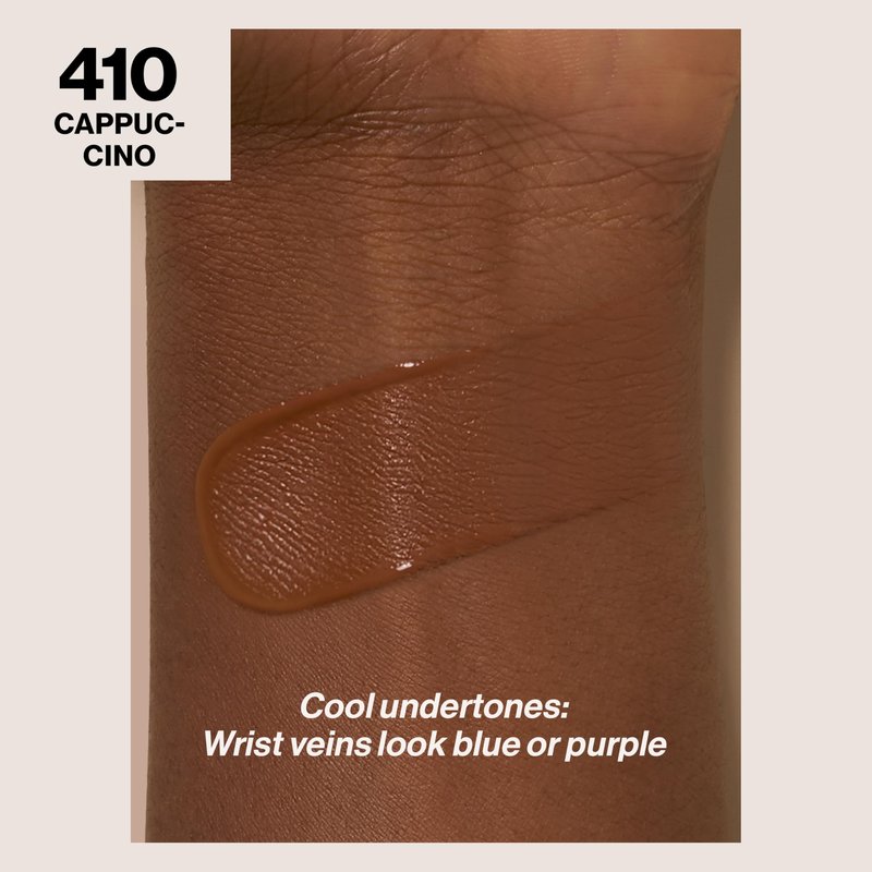 Revlon Liquid Foundation, ColorStay Face Makeup for Combination & Oily Skin, SPF 15, Medium-Full Coverage with Matte Finish, Cappuccino (410), 1.0 Oz
