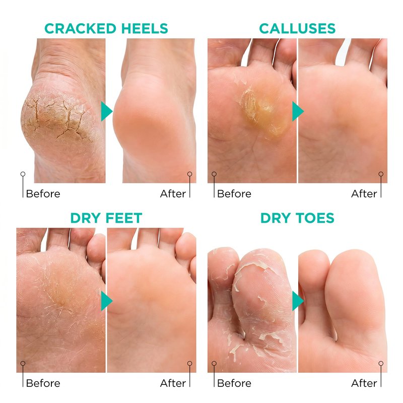 Lavinso Foot Peel Mask for Dry Cracked Feet – 2 Pack Peeling Mask Removes Dead Skin and Calluses - Exfoliating for Soft Baby Feet, Original Scent
